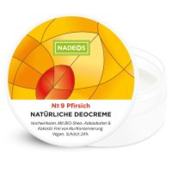 Aluminiumfreie Deocreme Pfirsich