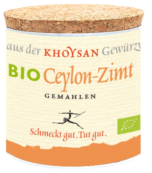 Khoysan bio Ceylon Zimt, gemahlen, 100g Dose